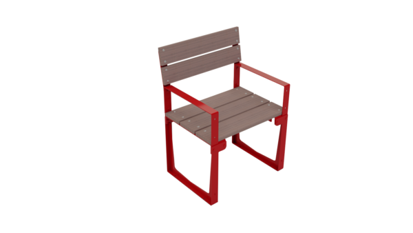 Stil stol med armlener. Produktbilde.