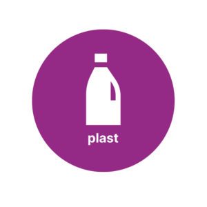 rund etikett for plast produsert av røros produkter
