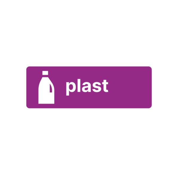 lilla etikett for plast produsert av røros produkter