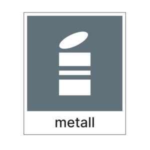etikett for metall produsert av røros produkter